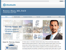 Tablet Screenshot of ohiohealthroboticurologicsurgeon.com
